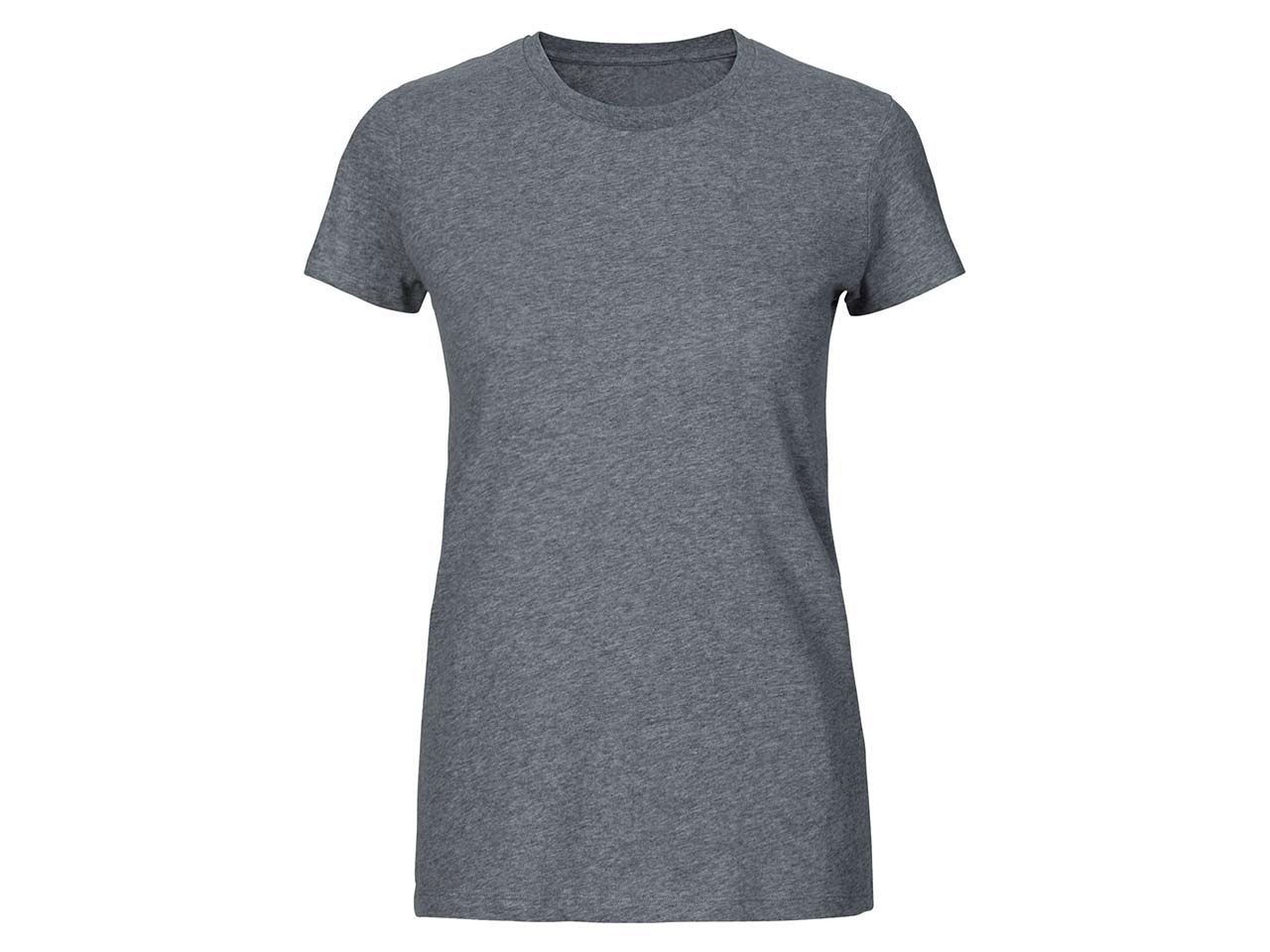 Neutral Bio-Damen-T-Shirt mit Rundhalsausschnitt dunkelgrau, Gr. L