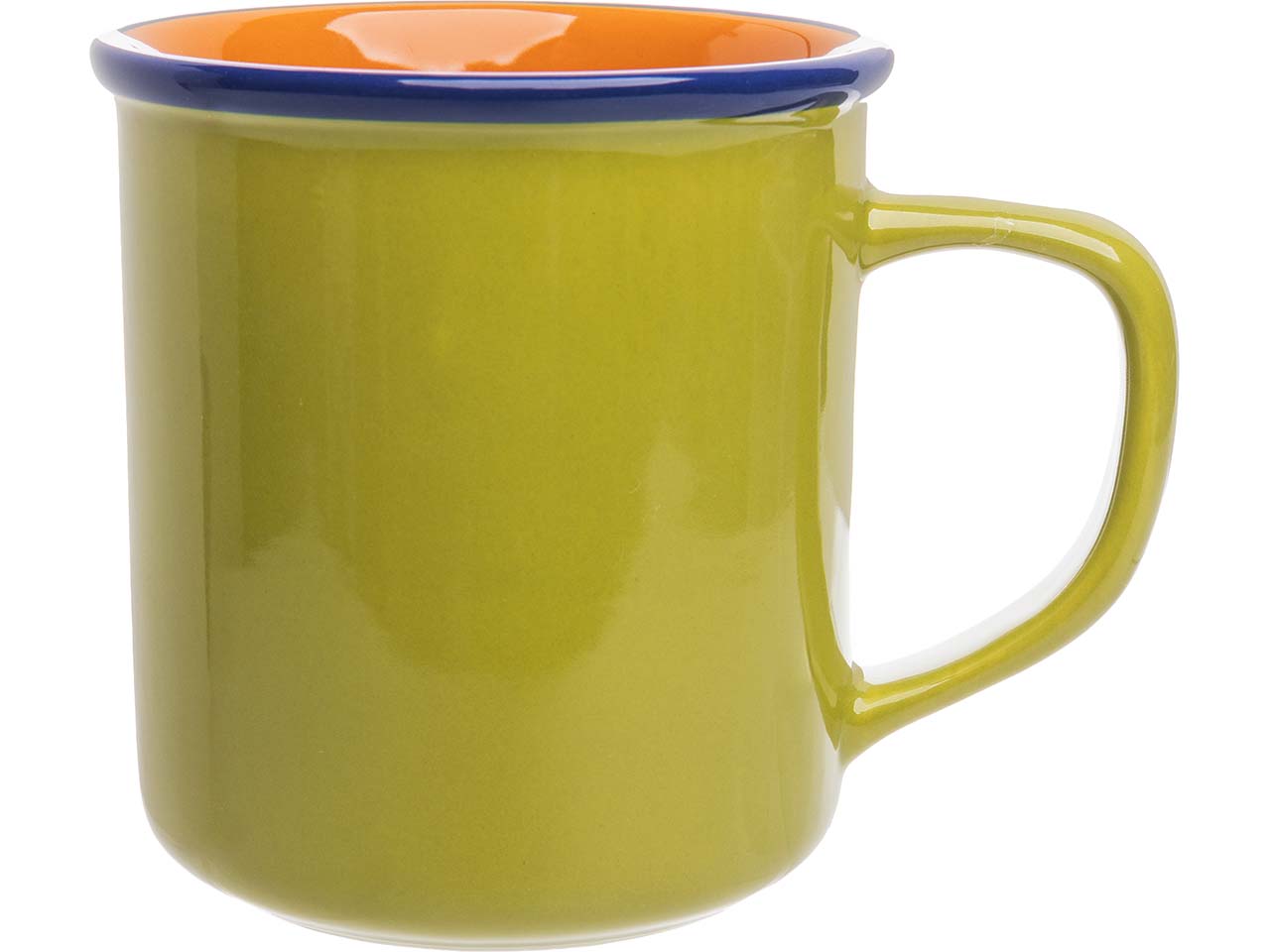 tranquillo Tasse "COLOURI" aus Steinzeug, 370 ml, grün