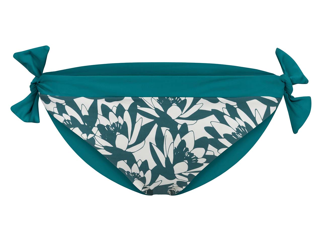 bleed Damen-Bikini-Wendehose mit seitlichen Verschlussbändern, petrol, Gr. S