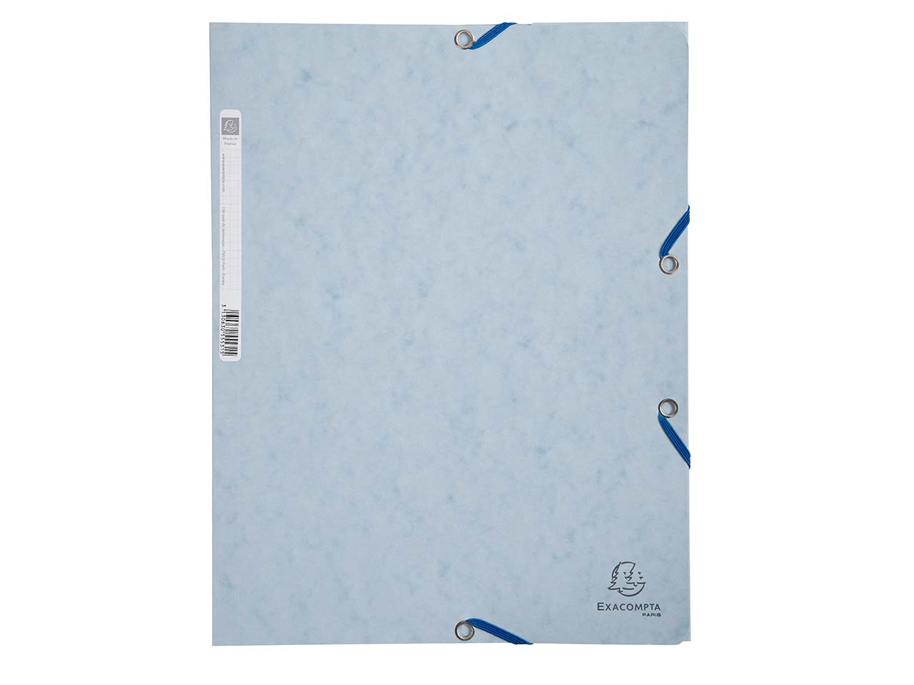 25 Exacompta Sammelmappen, Colorspan-Karton, 400 g/m², DIN A4, 3 Klappen, hellgrau