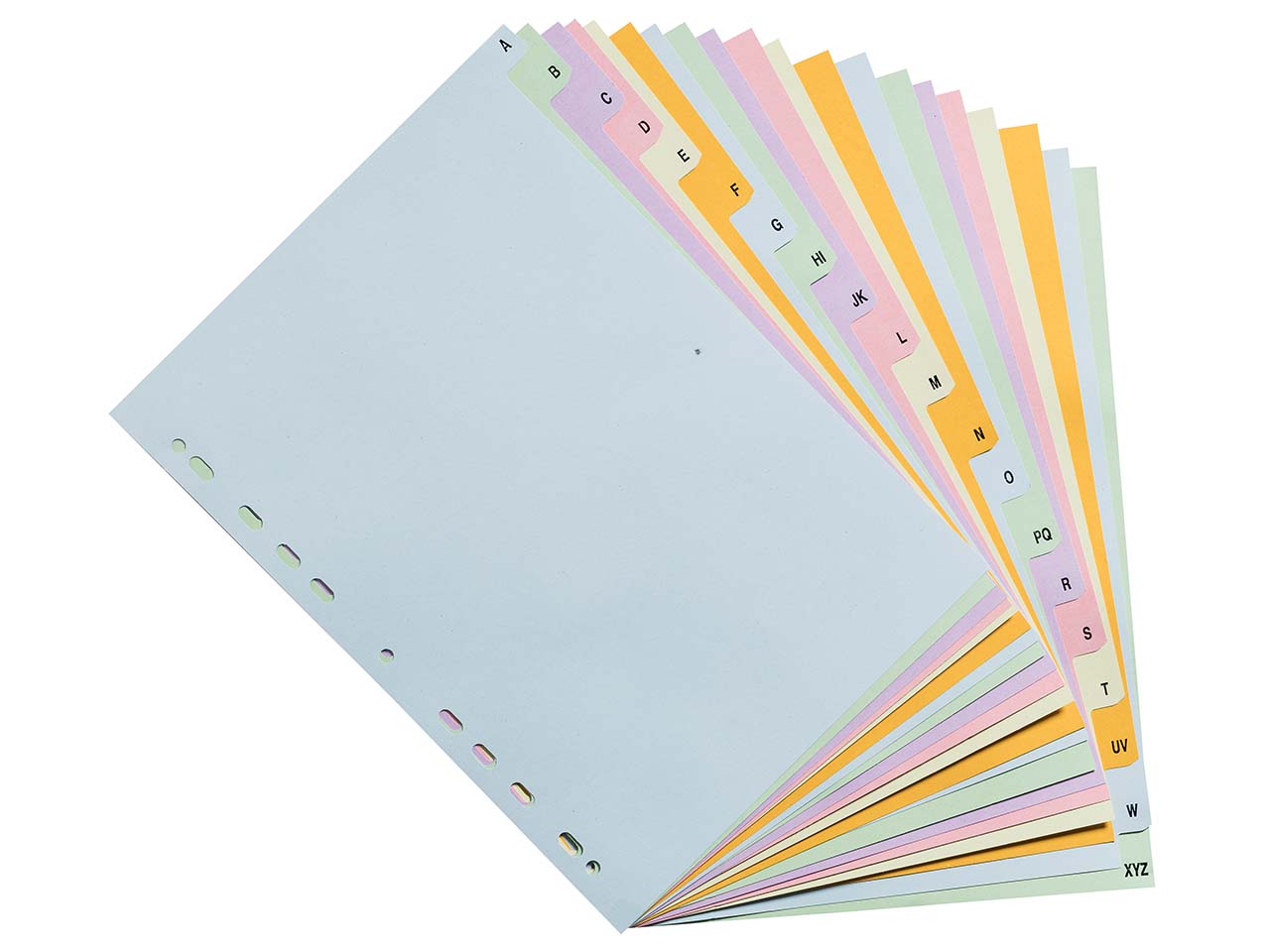 20 Exacompta Register "Forever", 20 Taben A-Z, 170 g/m², DIN A4, sortiert