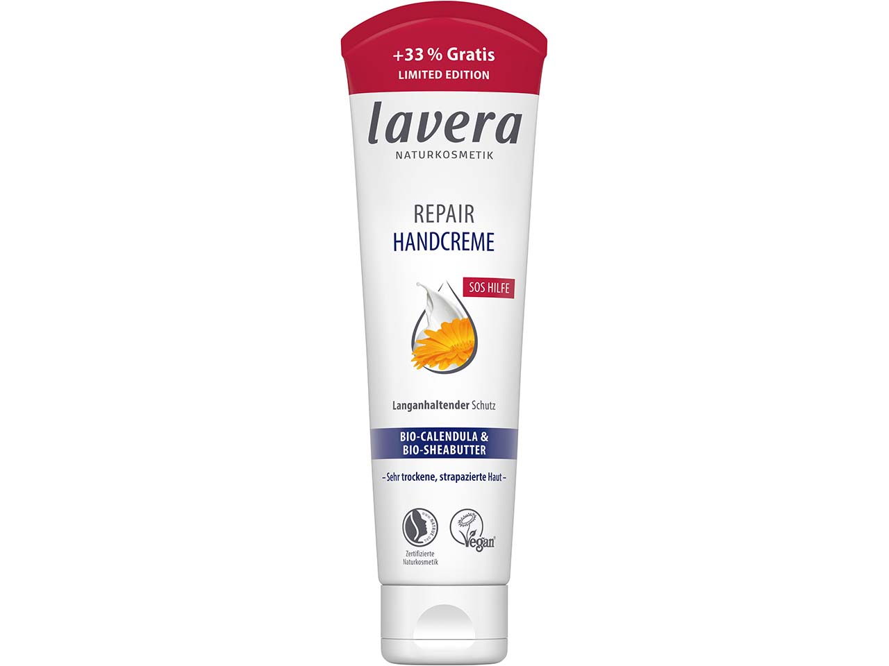 lavera Bio-Handcreme "Repair" + 33 % Gratis, 100 ml