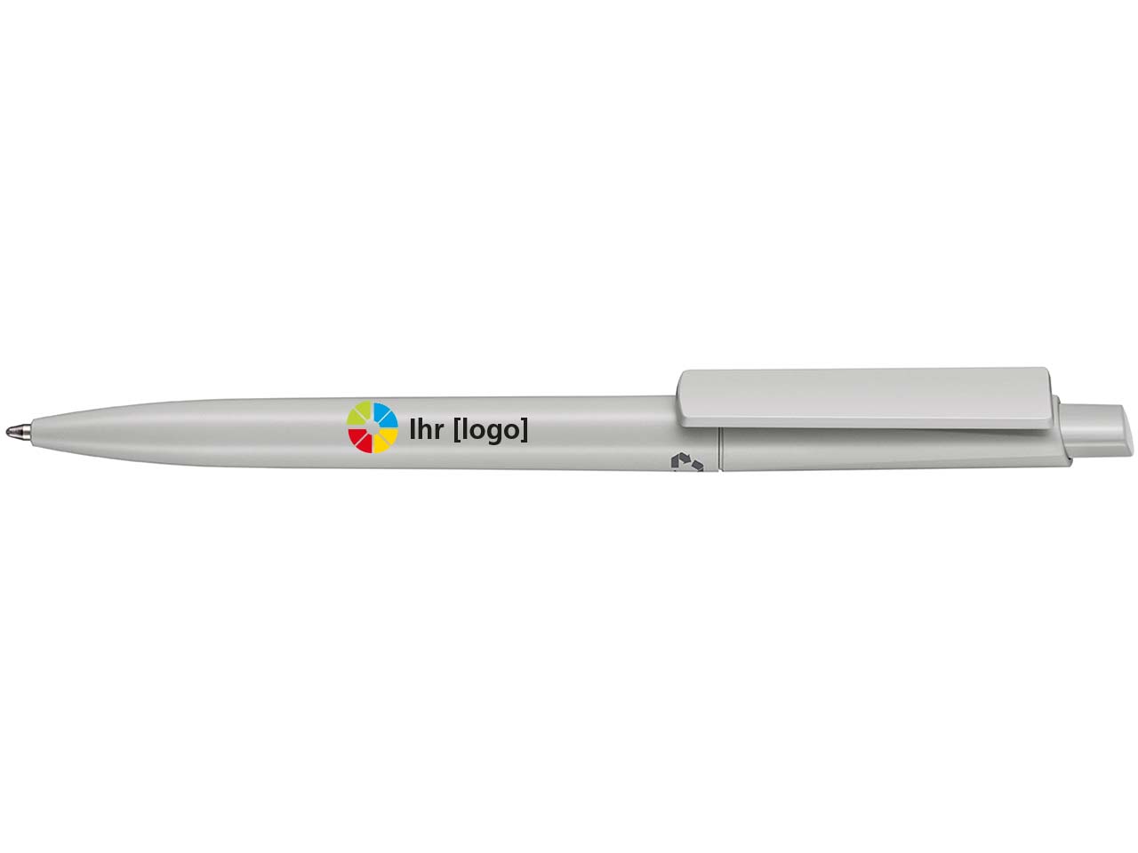 RITTER CARES Kugelschreiber 'Crest Recycled' grau recycling