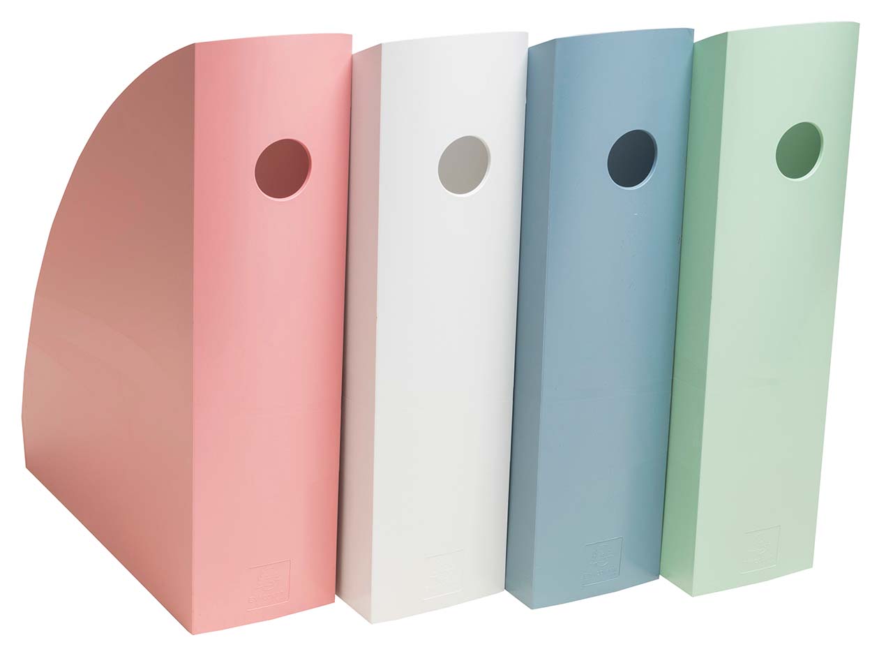 4 Exacompta Stehsammler MAG-CUBE "Autentik", DIN A4+, farbig sortiert