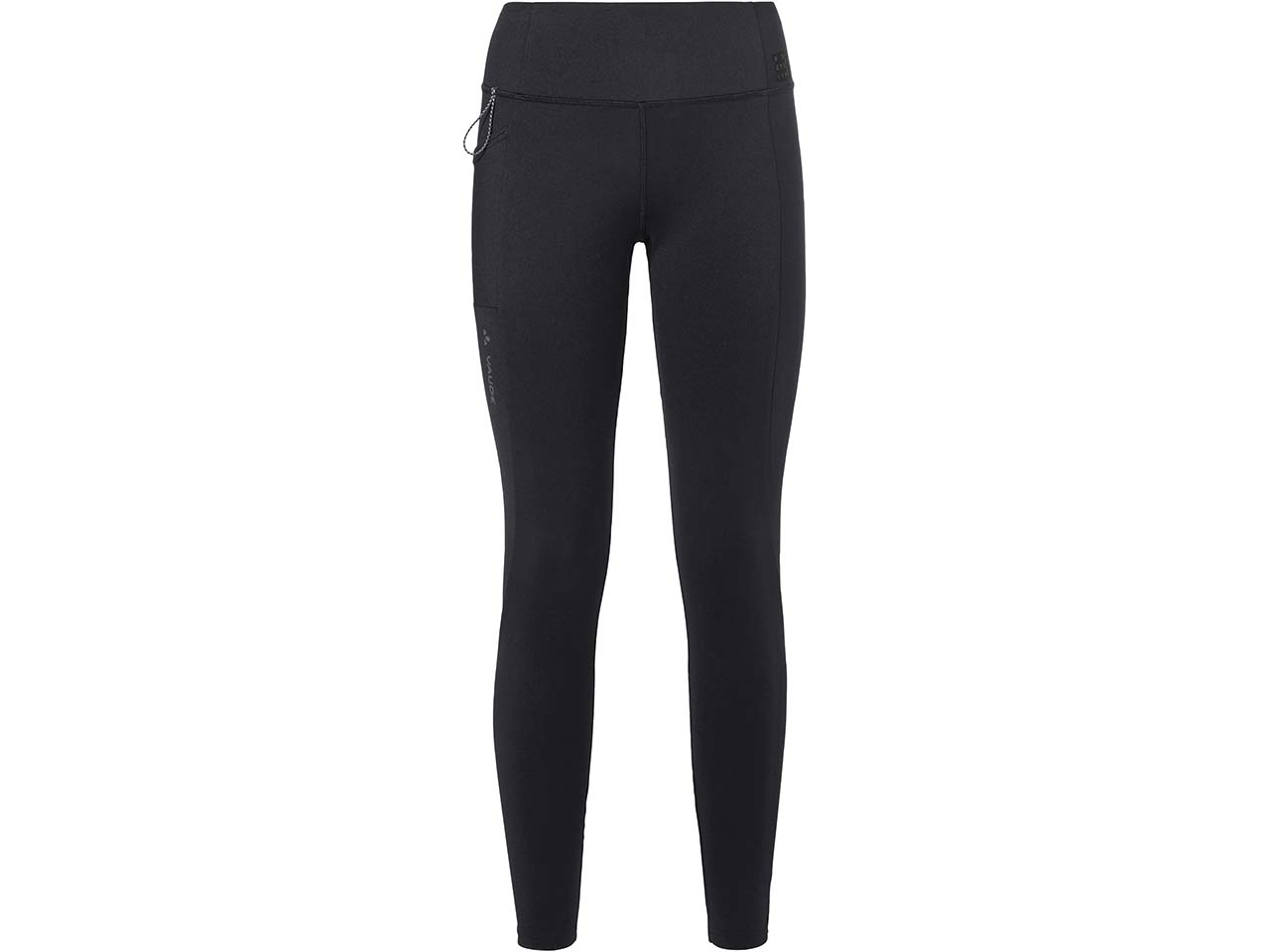 VAUDE Damen-Winter-Leggings 'Neyland' mit aufgerauter Innenseite, black uni, Gr. 42