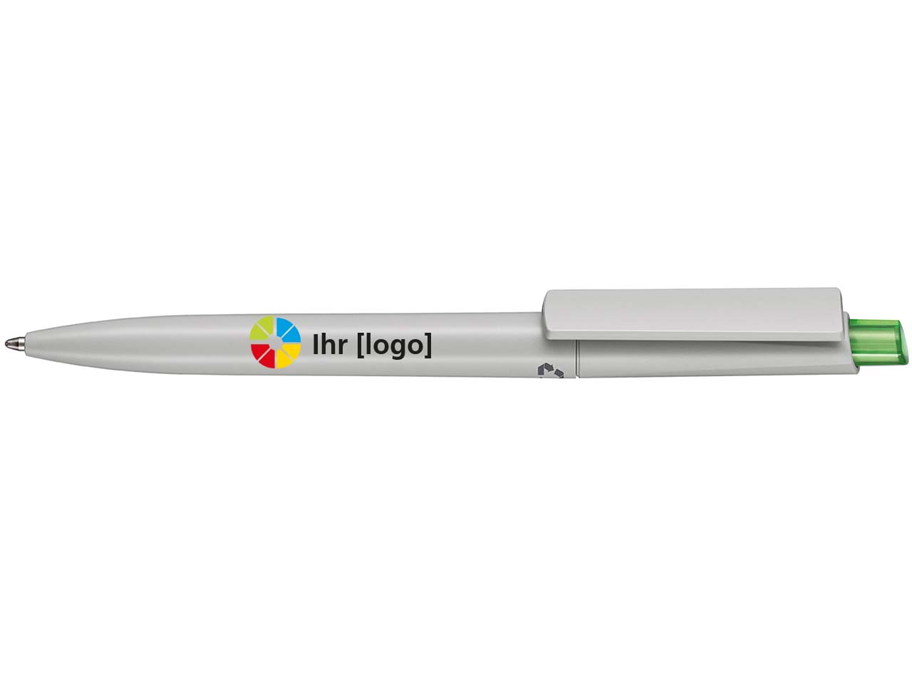 RITTER CARES Kugelschreiber 'Crest Recycled' grau/gras-grün