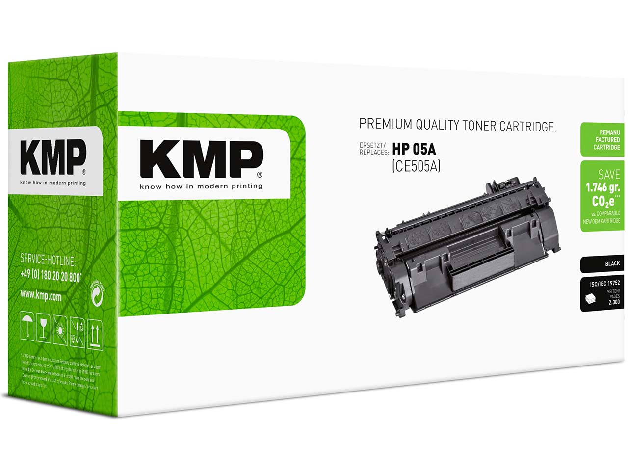 KMP Toner ersetzt HP Nr. 05A schwarz