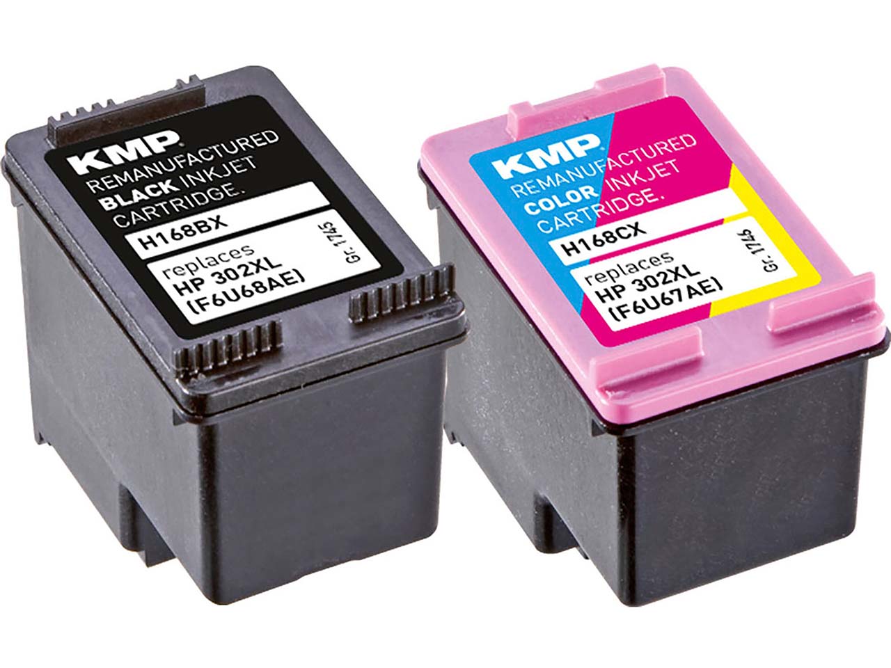 KMP Tintenpatronen ersetzt HP Nr. 302XLBK/C schwarz, color, 2er-Set