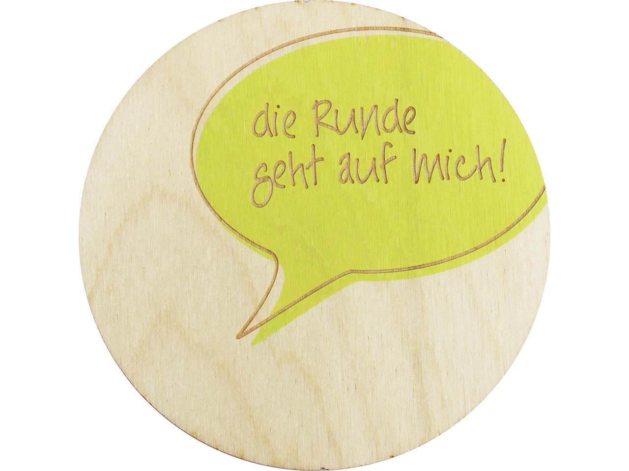 Untersetzer 'Sprechblase', FSC-zertifiziert