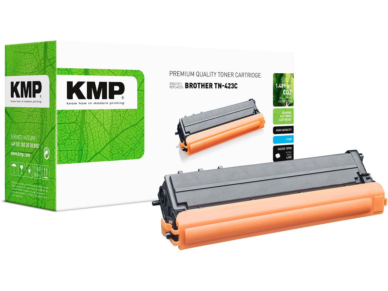 KMP Toner ersetzt Brother TN-423C cyan