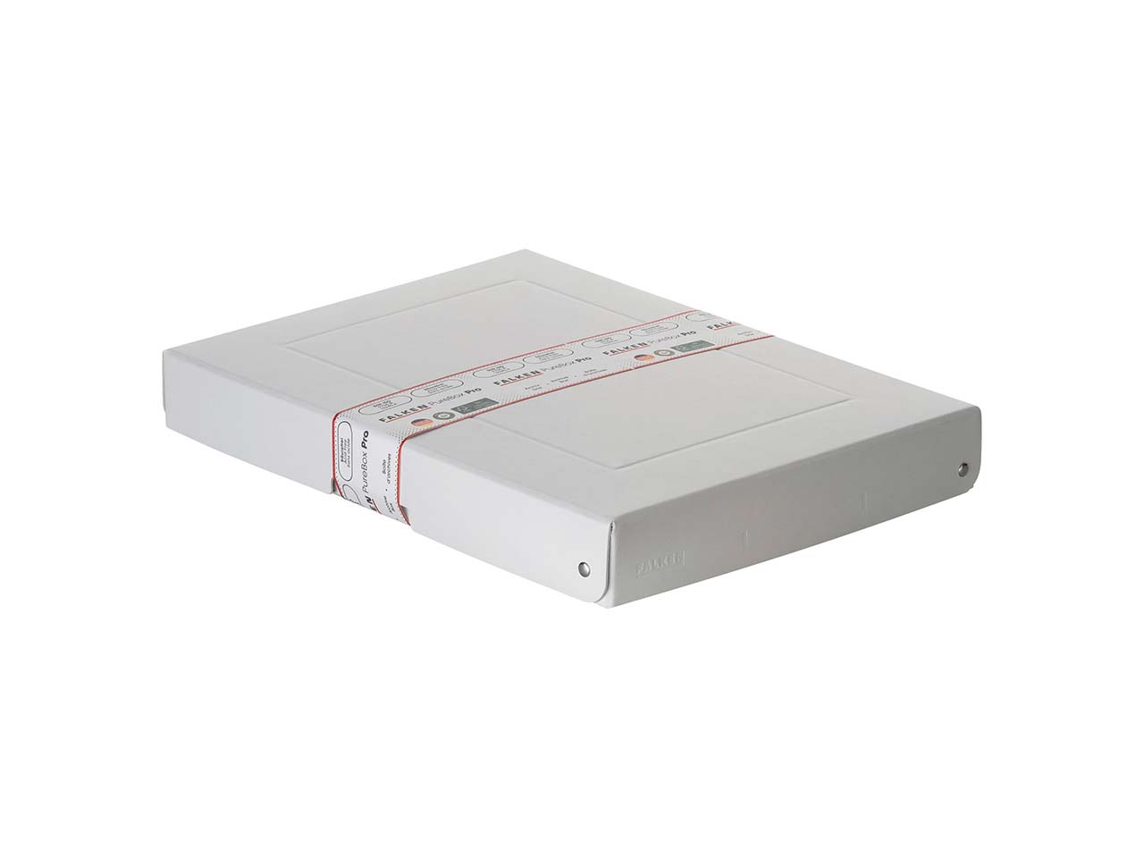 5 Falken Aufbewahrungsboxen "PureBox", 1200 g/m², DIN A4, 4 cm Höhe, weiß