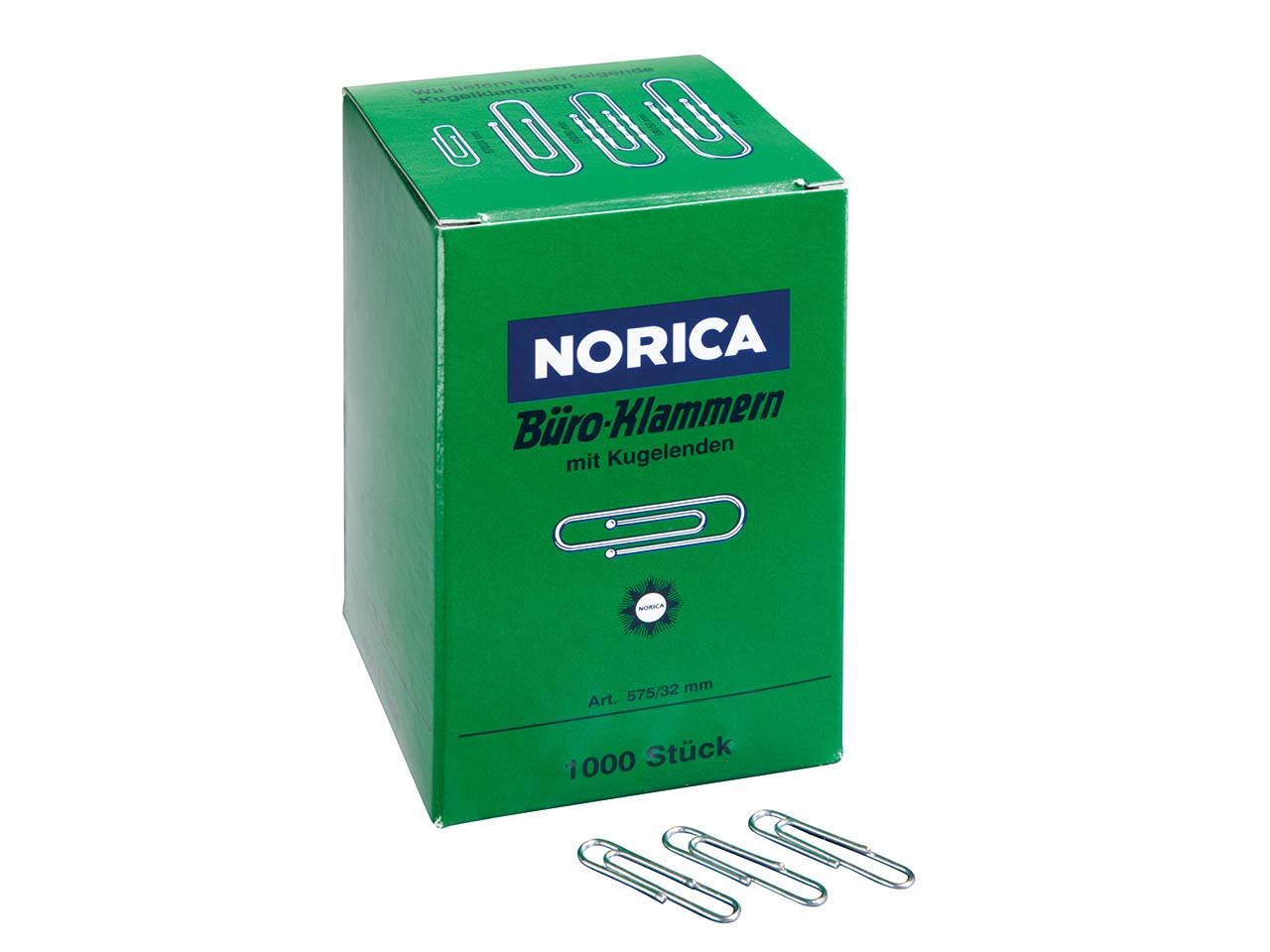 1000 Norica Büroklammern 32mm