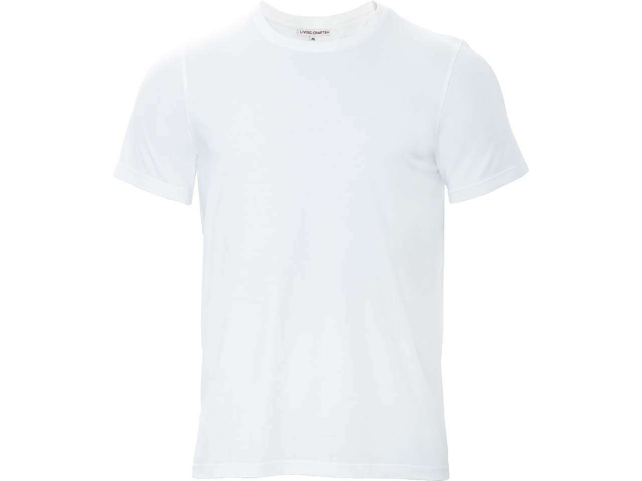Living Crafts 2er-Pack Bio-Herren-T-Shirt 'TAWIN' mit Rundhalsausschnitt, white, Gr. M