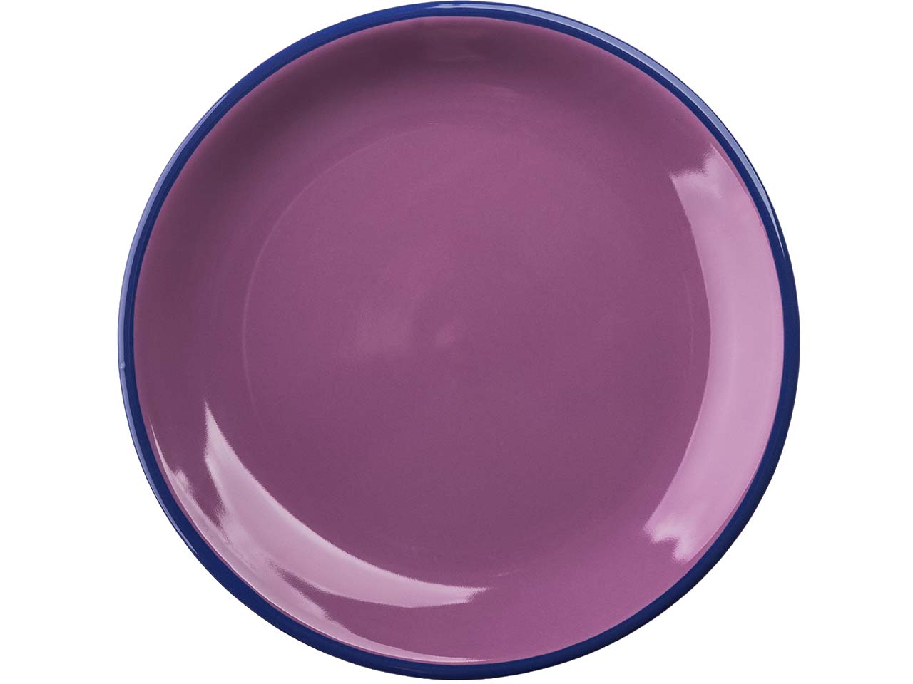 tranquillo Teller "COLOURI" aus Steinzeug, Ø 20,5 cm, violett