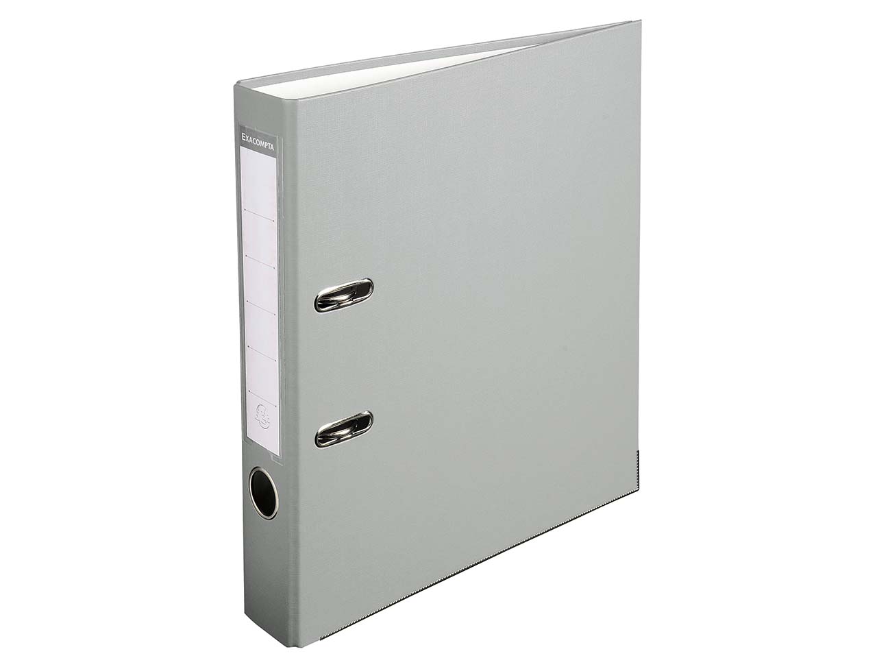 20 Exacompta Ordner aus Karton mit PP-Bezug, DIN A4, grau, RB 50 mm