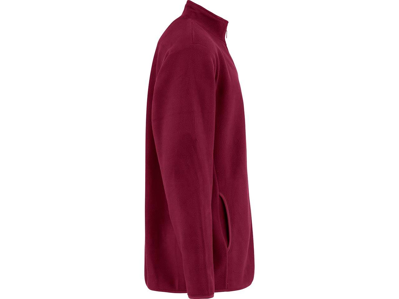 Neutral Unisex Fleecejacke aus recyceltem PE, bordeaux, Gr. XL
