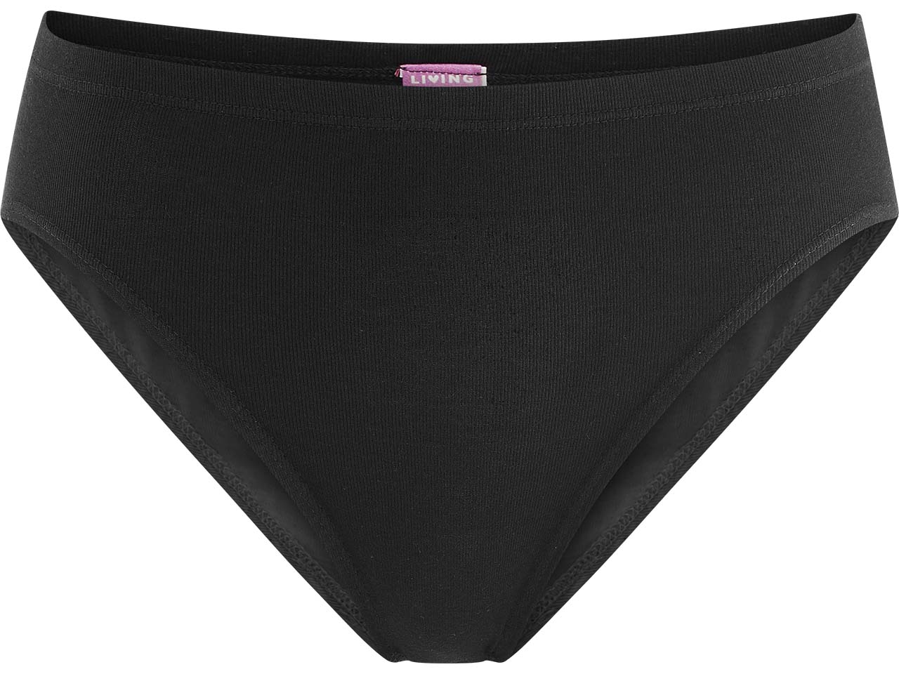 Living Crafts Bio-Damen-Slip "JOSEFINE" ohne Seitennähte, black, Gr. 40/42