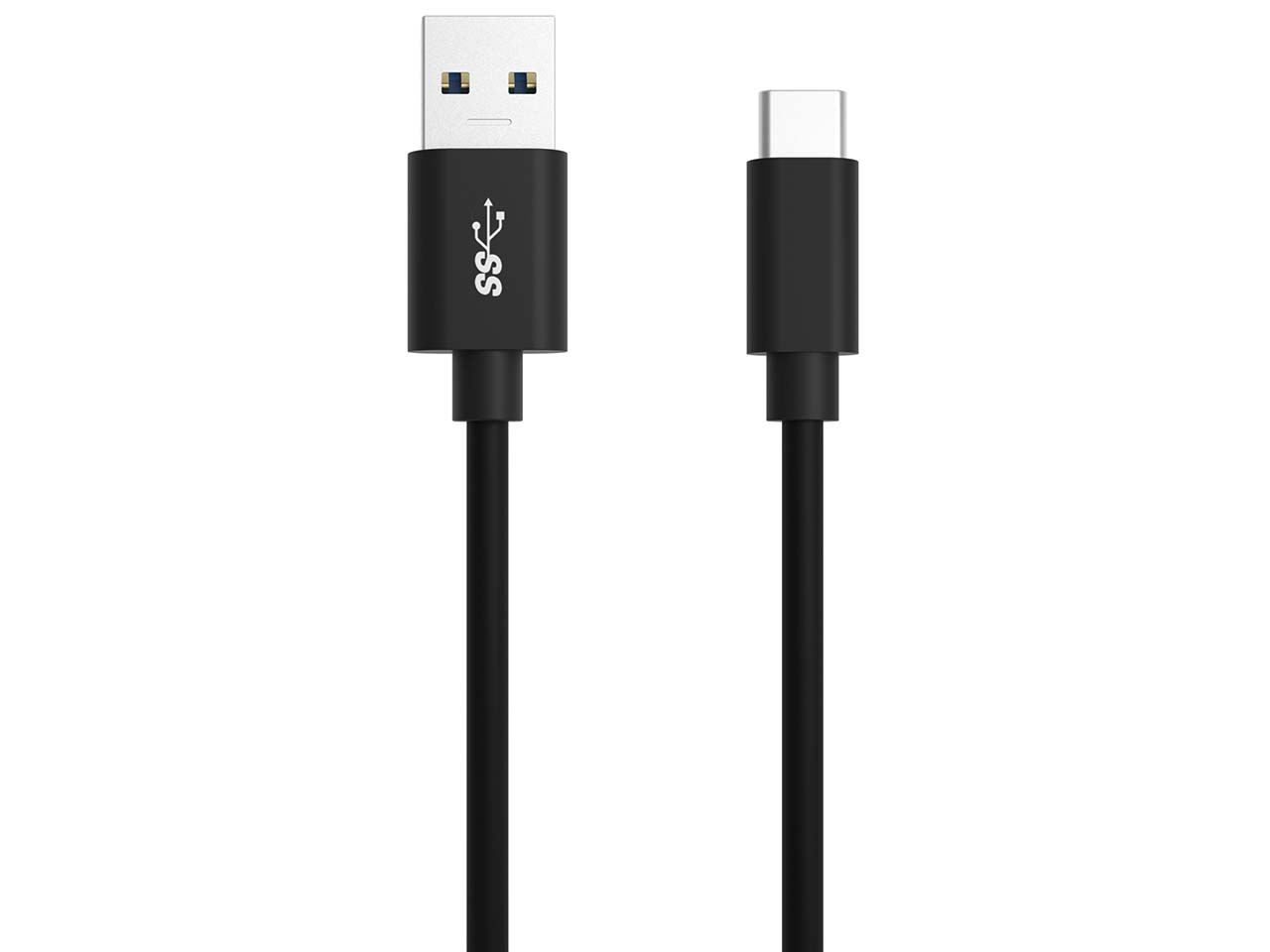 Ansmann Ladekabel USB-A auf USB-C, 1,2 m, schwarz