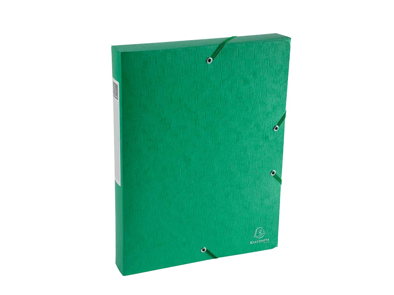10 Exacompta Archivboxen "Scotten" aus Colorspan, 600 g/m², DIN A4, grün, RB 40 mm