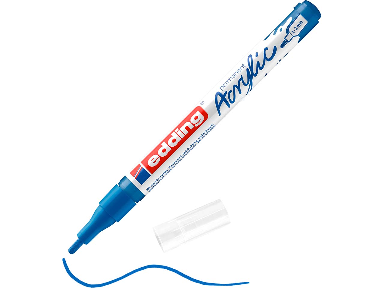 edding Acrylmarker "Acrylic 5300" Rundspitze fein, enzianblau