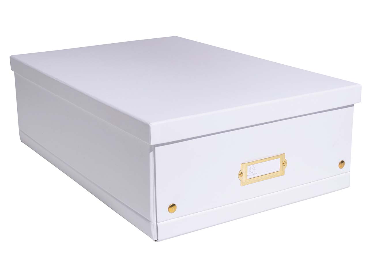 5 Exacompta Ablageboxen "NeoDeco", 33x50x16 cm, A3+, weiß