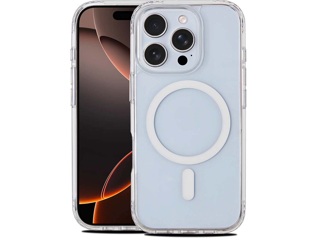 s'moose Smartphonehülle aus recyceltem Kunststoff "ClearLake" f. iPhone 16Pro, transparent