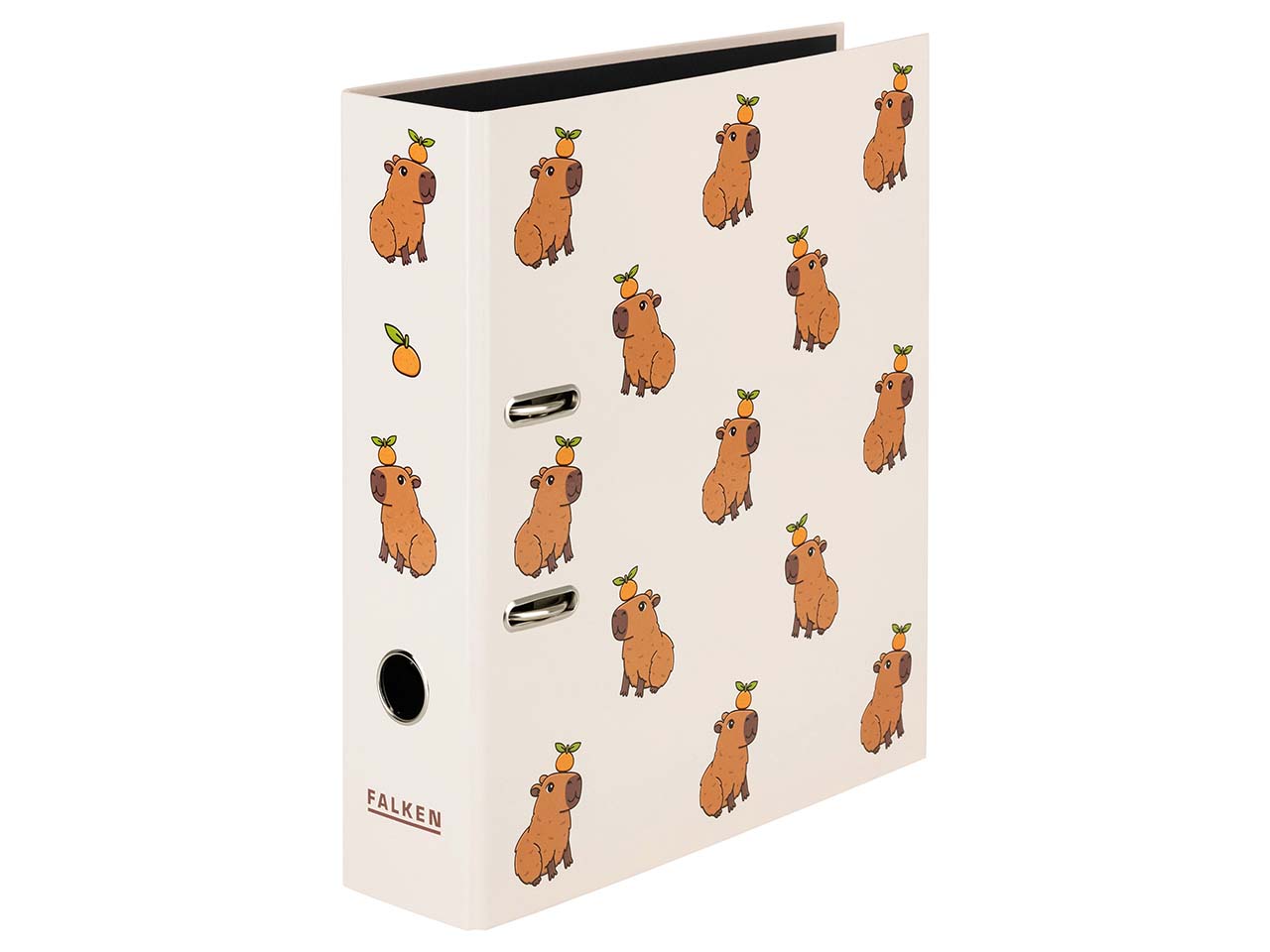 6 Falken Motivordner "Capybara", DIN A4, RB 80 mm