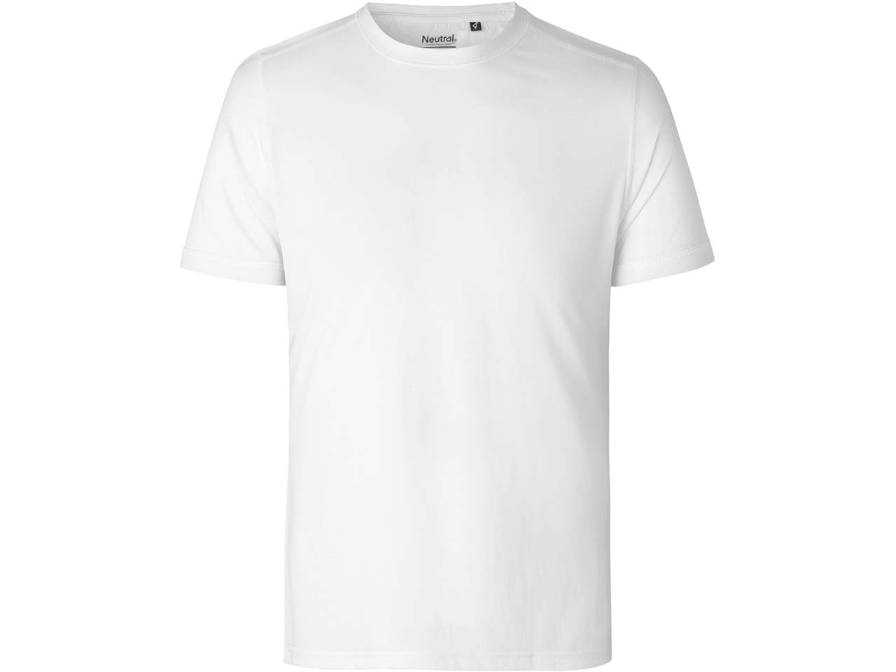 Neutral Herren-Sport-T-Shirt aus recyceltem Polyester, white, Gr. L