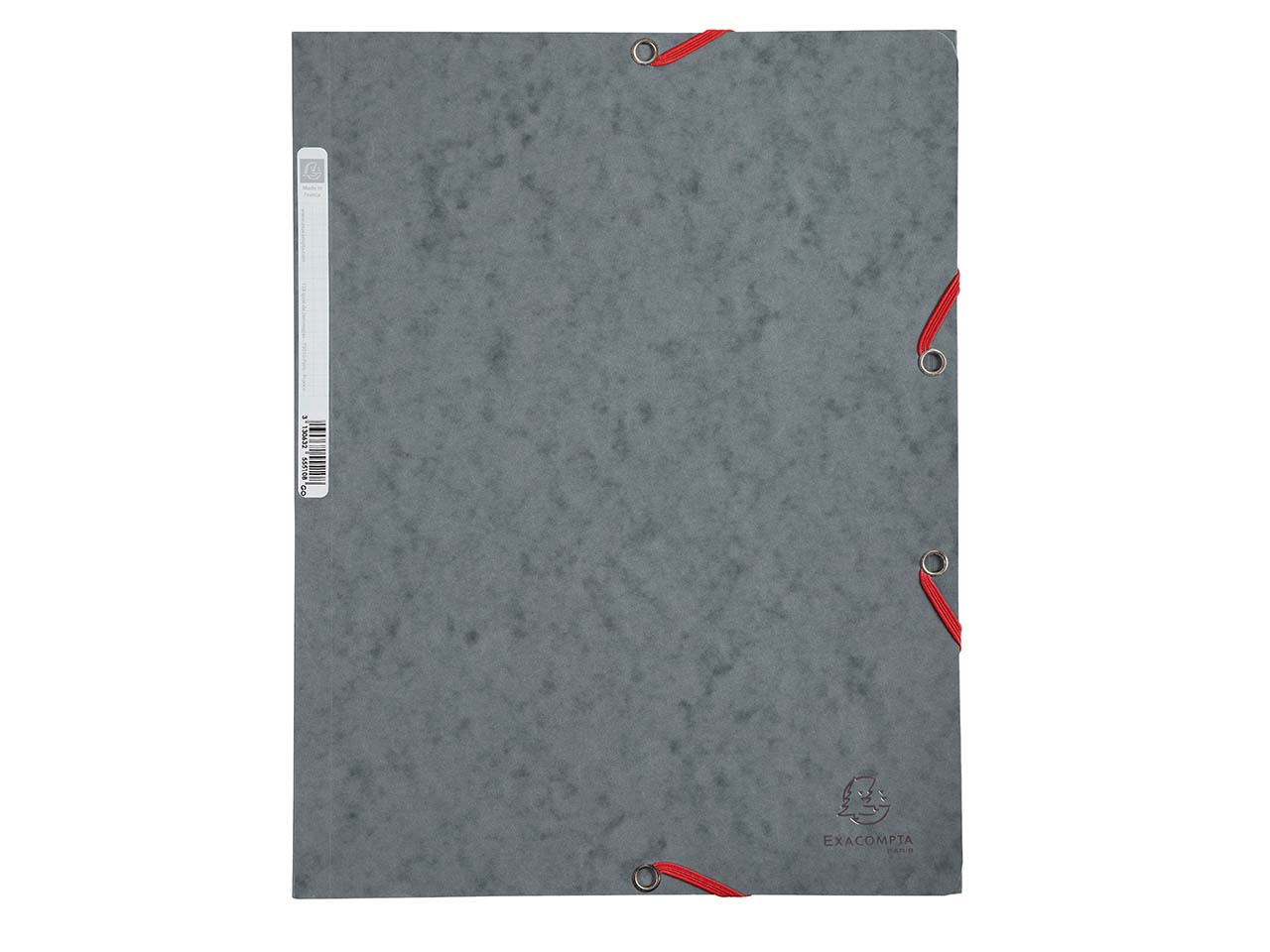 25 Exacompta Sammelmappen, Colorspan-Karton, 400 g/m², DIN A4, 3 Klappen, grau