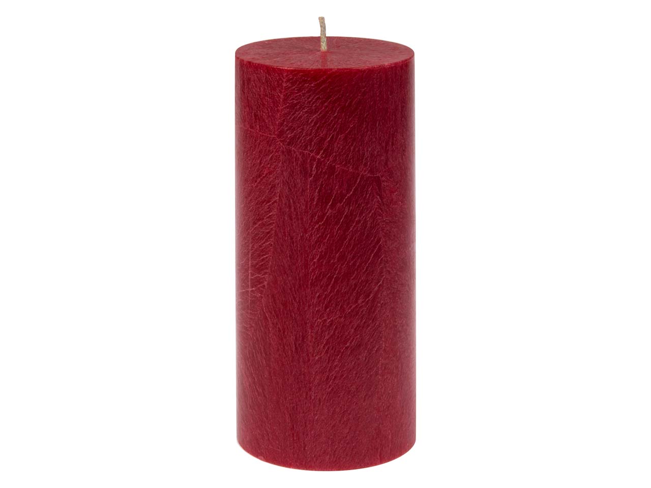 Hahn Stumpenkerze aus Stearin 64 x 135 mm, rot