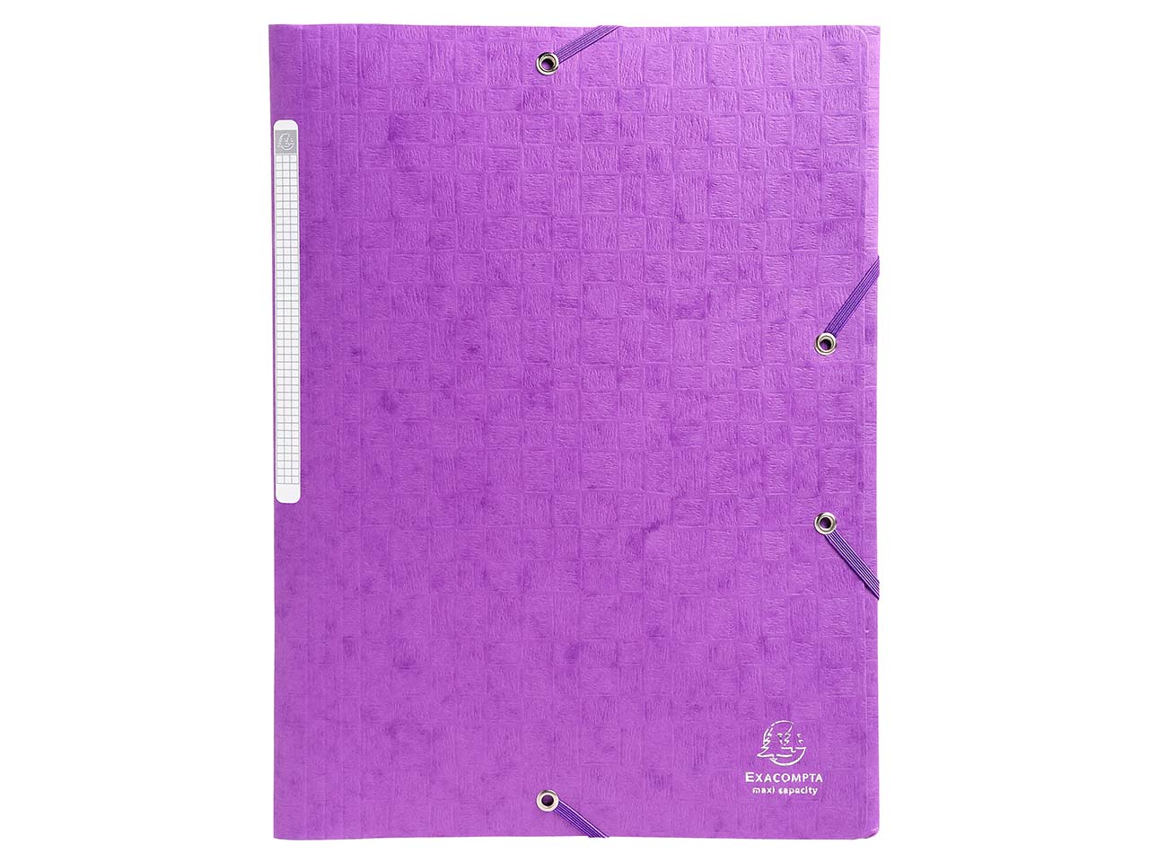 25 Exacompta Sammelmappen "Scotten", 600 g/m², DIN A4, Gummizug, 3 Klappen, violett