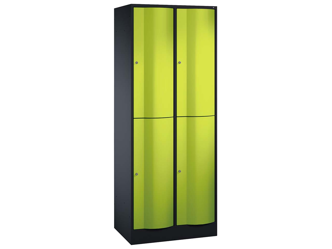 Schließfachschrank 2 Türme an/gr 2er