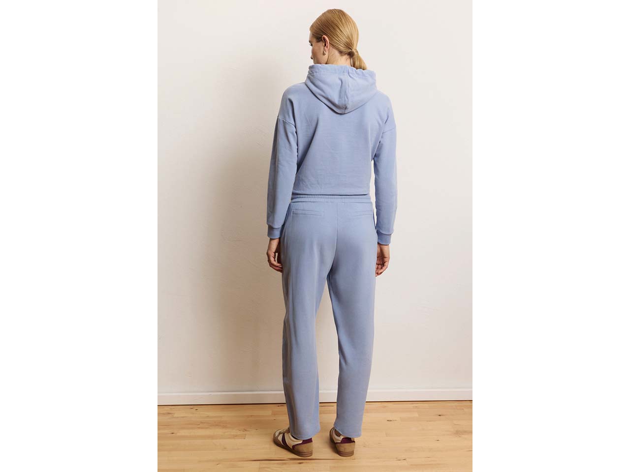 tranquillo Bio-Damen-Jogginghose 'Ziskaa' mit Barrel-Leg-Silhouette, tempest blue, Gr. S