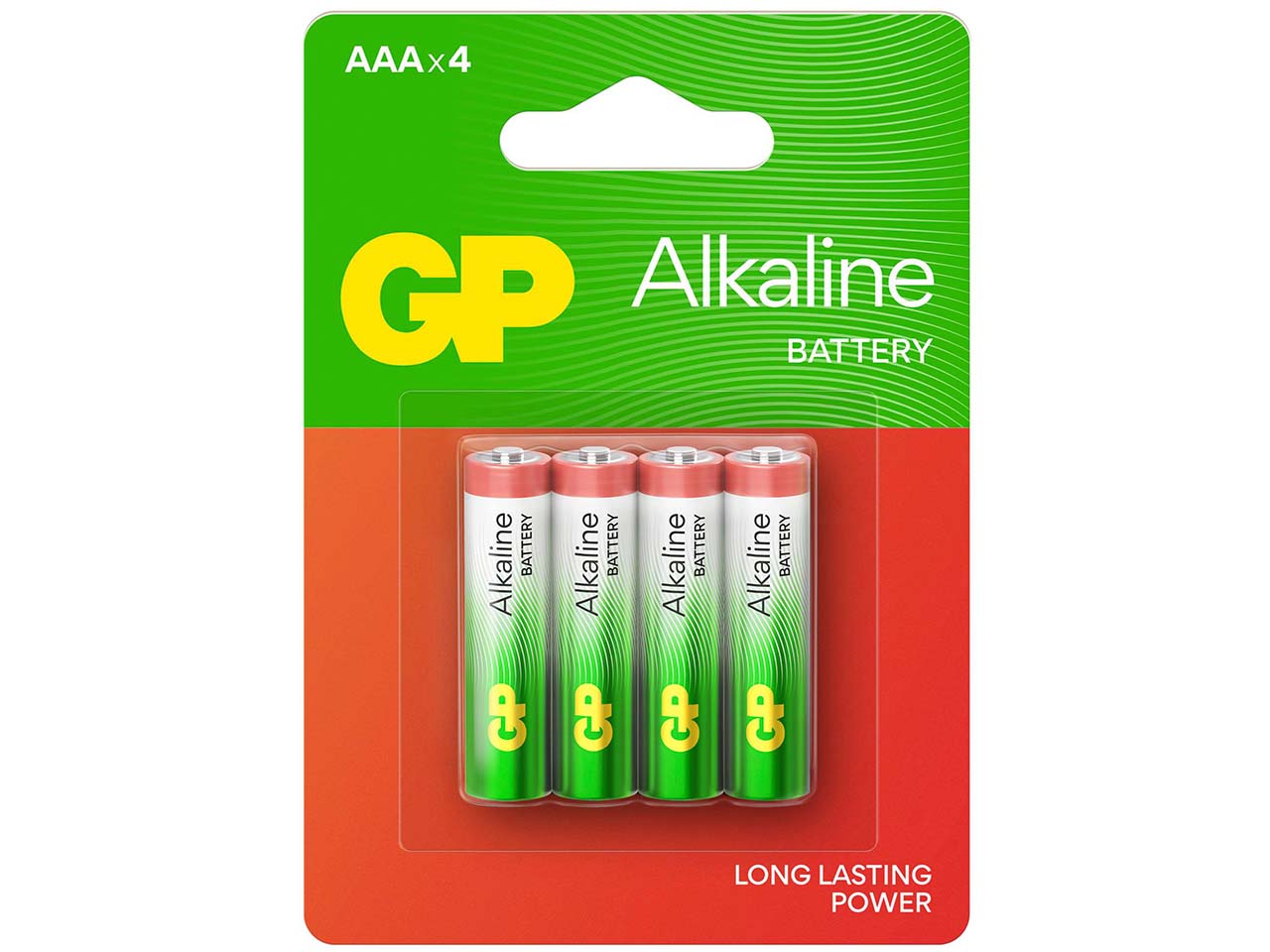 4er-Pack GP Battery Alkaline Batterie "Long Lasting Power" AAA 1,5 V