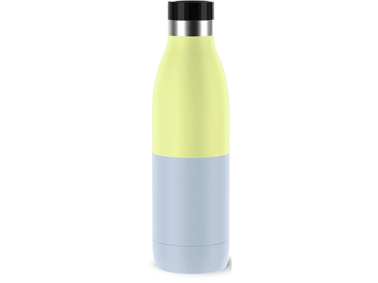 EMSA Trinkflasche "Bludrop" mit Quick-Press-Verschluss, 0,7 l, blau/gelb