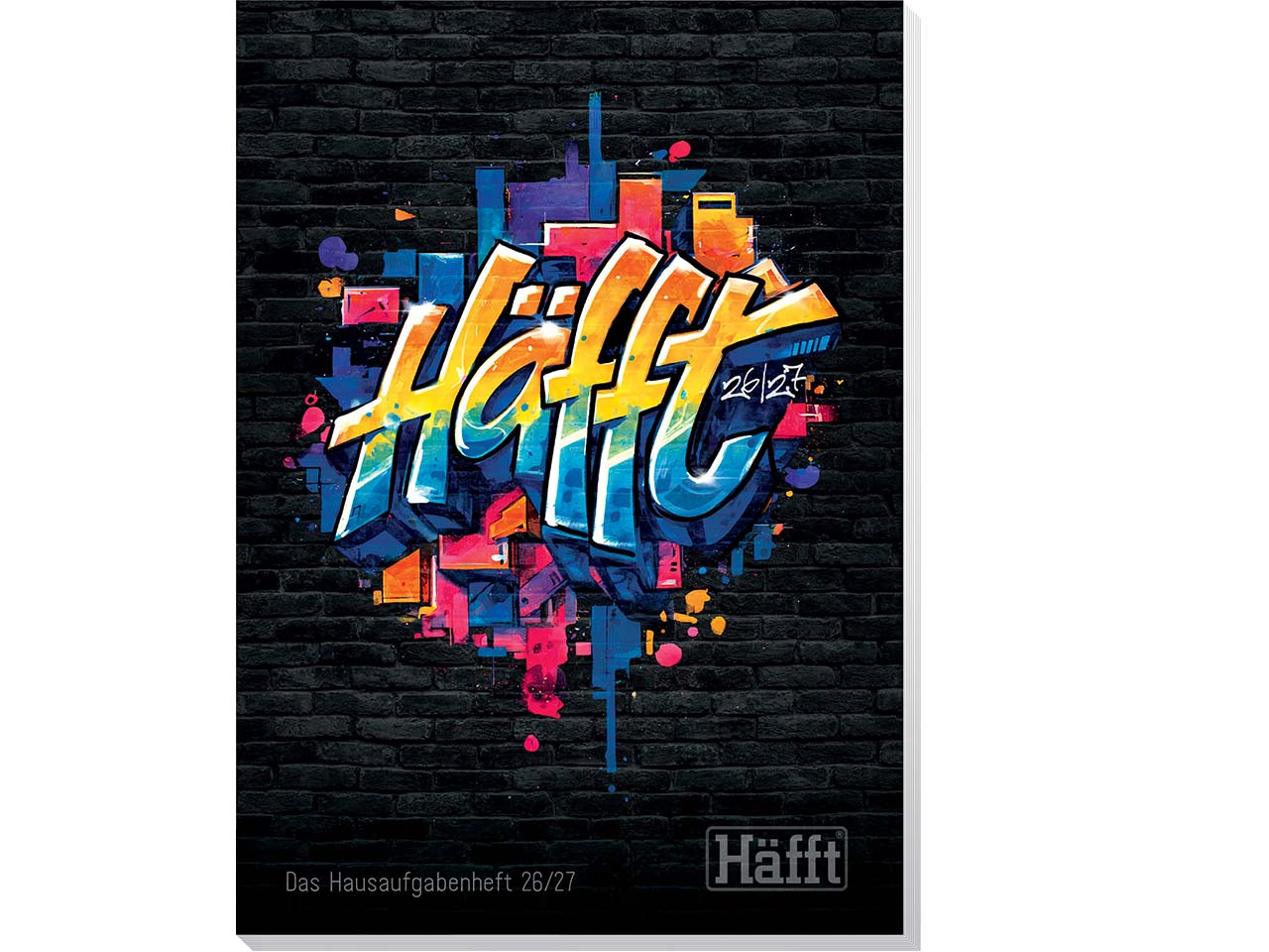 Häfft Hausaufgabenheft Original 2026/27, Graffiti
