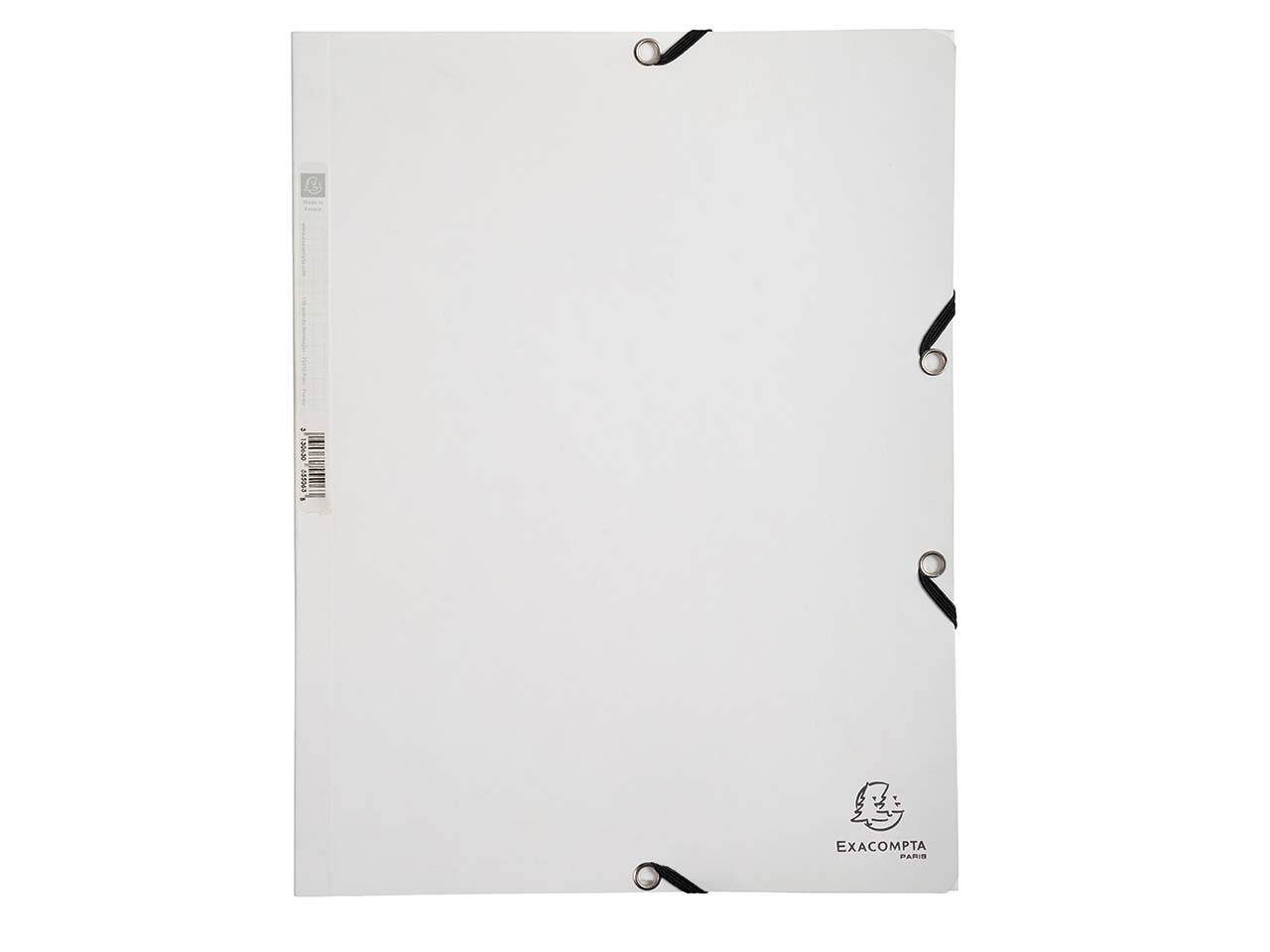 25 Exacompta Sammelmappen, Colorspan-Karton, 400 g/m², DIN A4, 3 Klappen, weiß