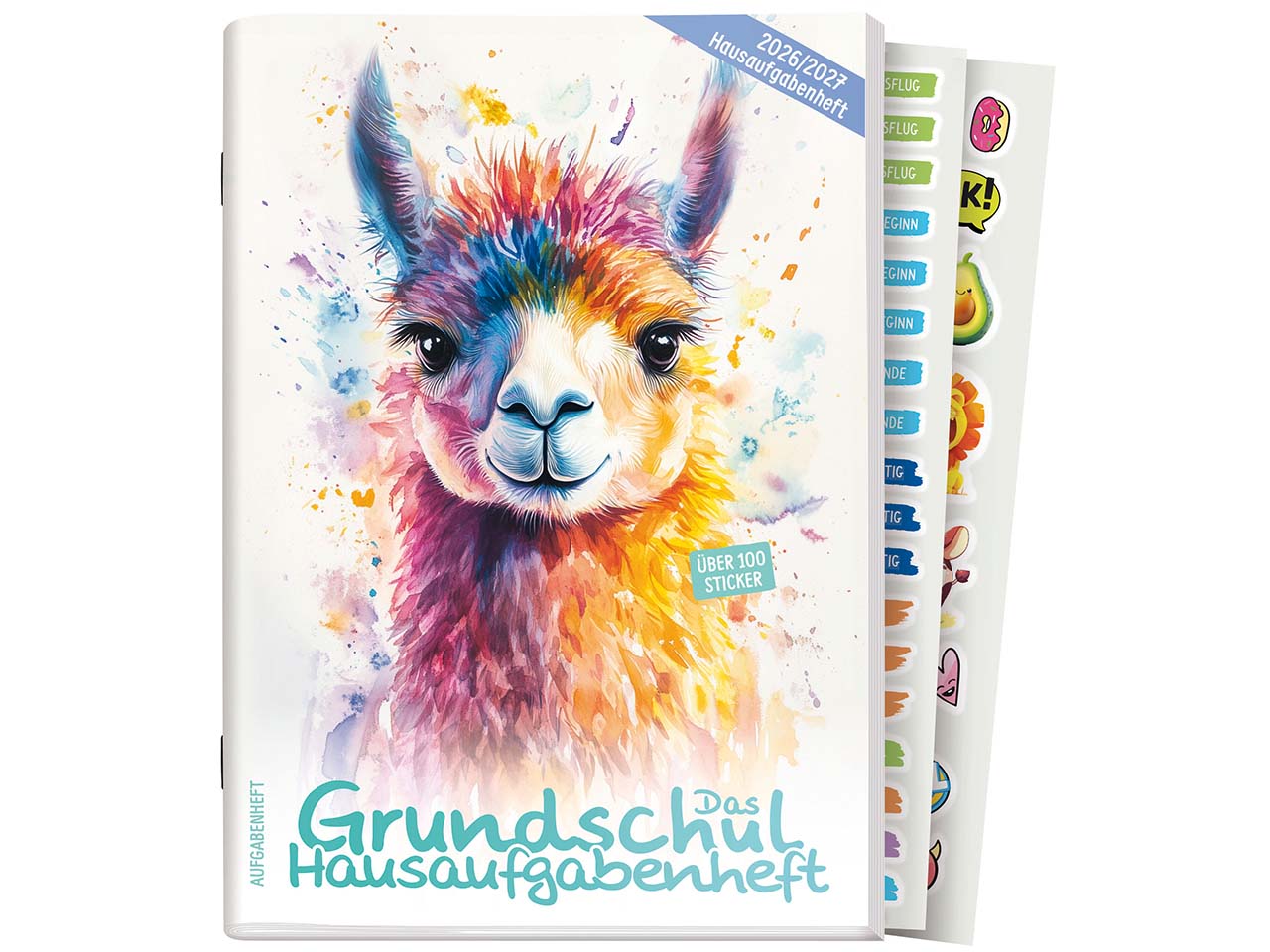 Häfft Grundschul-Hausaufgabenheft 2026/27 DIN A5, Lama