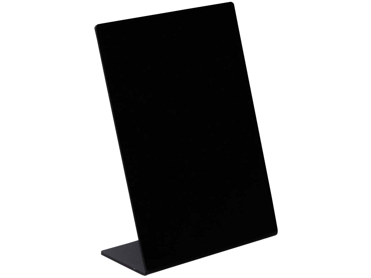 Exacompta Tischtafel "Exacryl" geneigt, Schieferoptik aus HIPS, 106 x 52 x 145 mm, schwarz