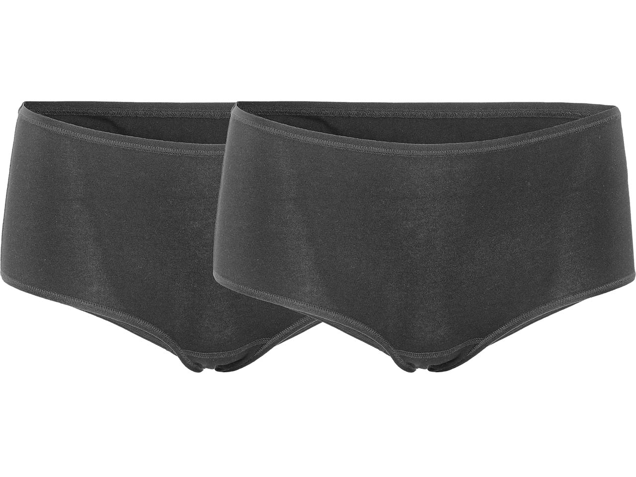 Living Crafts 2er-Pack Bio-Damen-Panty 'TANDY' mit Spitze, black, Gr. XL