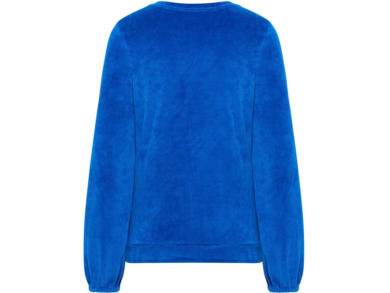 tranquillo Bio-Damen-Langarmshirt aus Nicky Velours, sky diver, Gr. L
