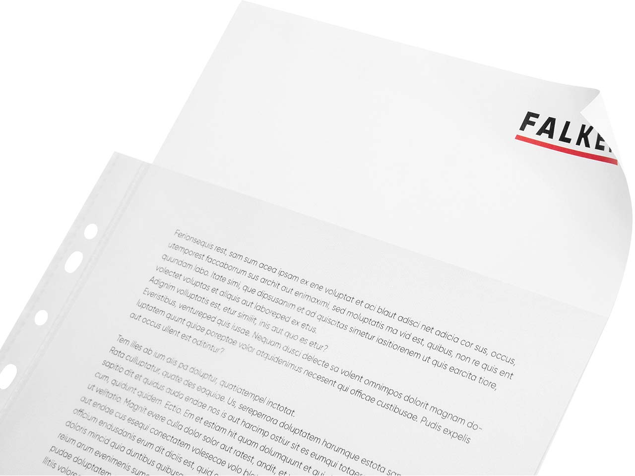 FALKEN Prospekthüllen genarbt, DIN A4, 45µ, 100 Stk.