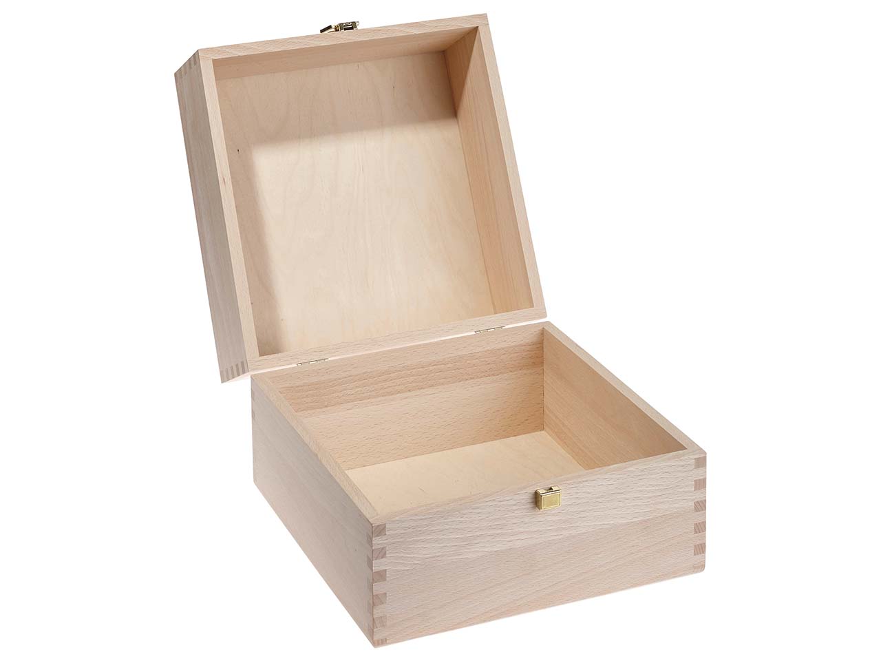 Karteikartenbox aus Holz mit Deckel, DIN A6