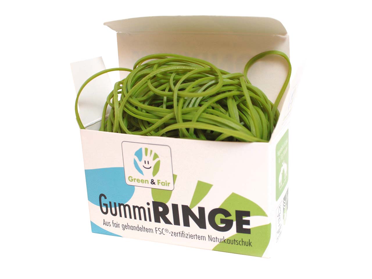 Gummiringe "Green & Fair" 100 x 1,5 mm