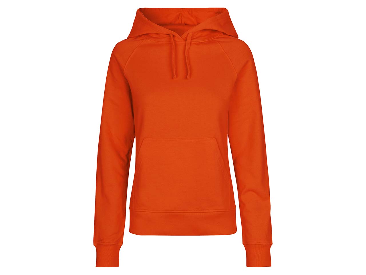 Neutral Bio-Damen-Hoodie orange, Gr. L