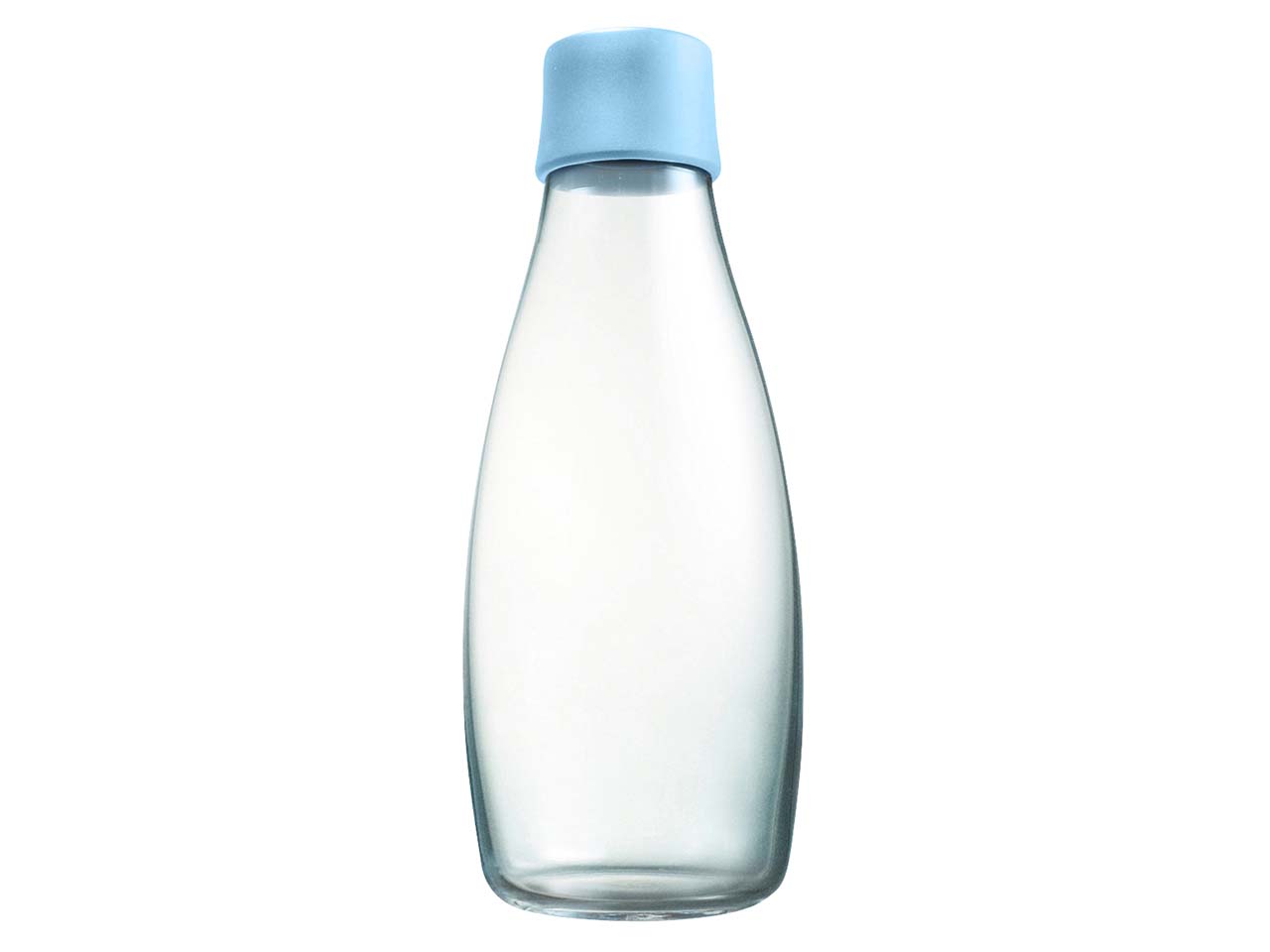 retap Trinkflasche 0,5 l aus Glas baby blue