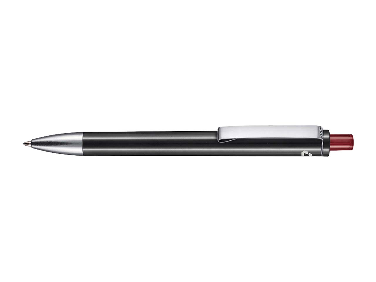 RITTER PEN Kugelschreiber 'EXOS RECYCLED' schwarz recycled/kirschrot