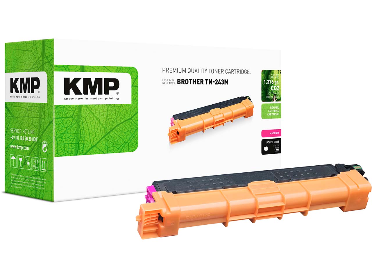 KMP Toner ersetzt Brother TN-243M magenta