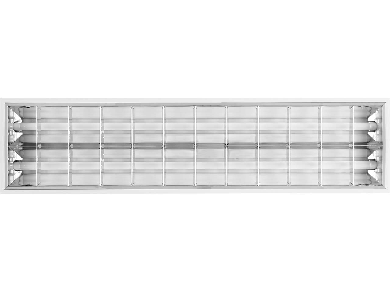 REV LED-Aufbauleuchte "PROFILINE" LM austauschbar, 122 cm, 2x18 W, weiß