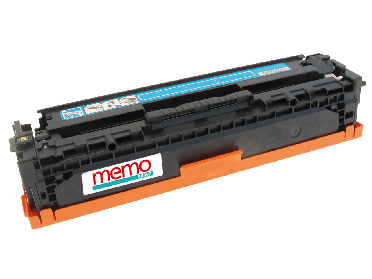 memo Druckkassette ersetzt hp CB541A cyan